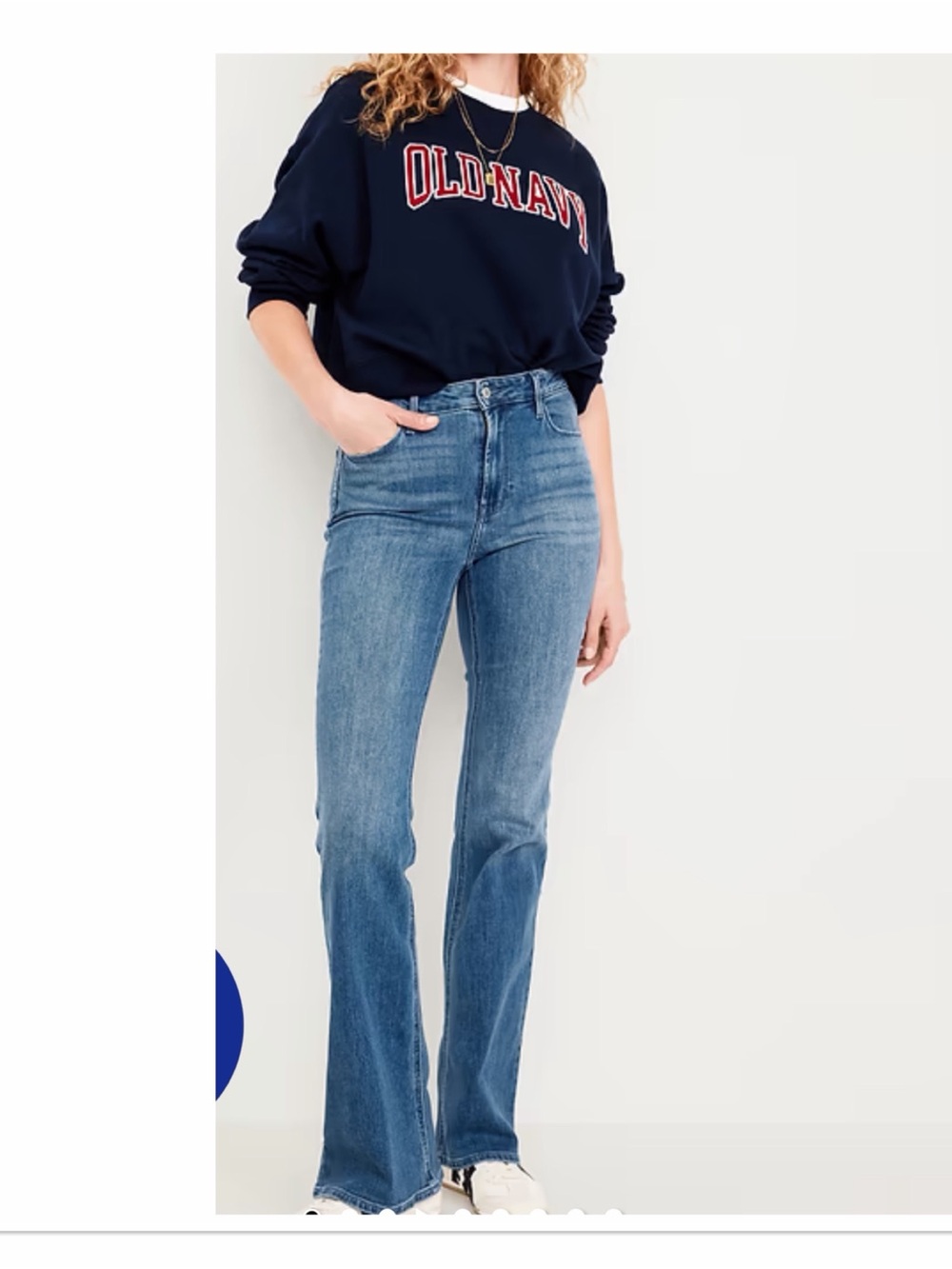 OLD NAVY High Waisted Kicker Boot Cut Jeans NWOT